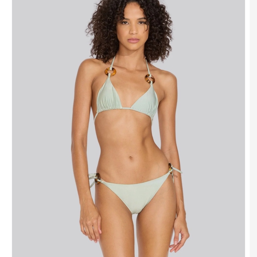 NWT Solid & Striped Iris Ring Bikini
